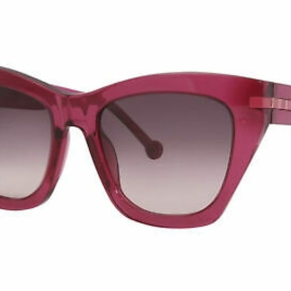 Carolina Herrera Women's Butterfly Brown Gradient Sunglasses - Picture 2 of 8